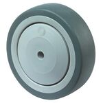 Ersatzrad D.100mm Trgf.100kg Gum.grau Achs-D.8mm Nabenl.36,5mm BS ROLLEN