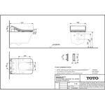 TOTO SX Wa Dusch-WC ewater+ auto flush für SP Wand-WC CW552ERY we