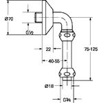 Grohe Abgangsbogen DN 15 chr
