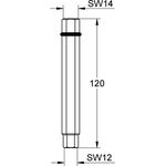 Grohe Steckschlüssel 6-kant SW 12/14