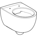 Geberit Wand-Tiefspül-WC RENOVA COMFORT Rimfree erhöht teilgeschlossene For we K