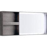 Geberit Lichtspiegel CITTERIO 1134x584x14mm m Ablagefach Ra graubraun