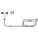 Geberit Lichtleiste iCon f Schublade links und rechts Länge 350mm