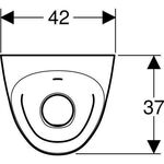 Geberit Urinal TAMINA mit integ Steuerung Generatorbetrieb