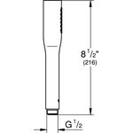 Grohe Handbrause EUPHORIA C STICK m Durchfl-konst 9,5 l/min. chr