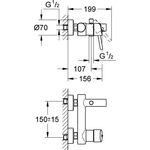 Grohe Einhand-Wannenbatterie CONCETTO 1/2Zoll chr