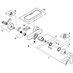 Grohe Einhand-Brausebatterie EUROSTYLE C 1/2Zoll chr