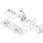 Grohe Einhand-Wannenbatterie EUROCUBE Fertigmontageset f 35501 chr