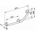 Keuco Winkelgriff PLAN CARE 135Grad re Ausf vc