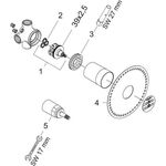 HG Grundkörper TRIO DN 20, für Ab-/Umstellventil Unterputz