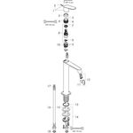 EH-WT-MI 250 AXOR CITTERIO M DN 15 f Waschschüs. ohne Zugstange chrom