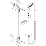 HG Brauseset CROMA SELECT S VARIO Bsta Unica´Croma 90cm EcoSm 9 l/m we/chr