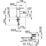 Keuco Einhebel-Bidetmischer PLAN BLUE m ZAG vc