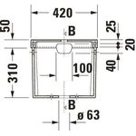 Duravit Spülkasten 1930 430x175mm Anschluss links/rechts weiß WG