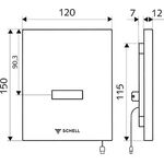 SCHELL WC-Steuerung EDITION E mit Kartuschenventil DN 5