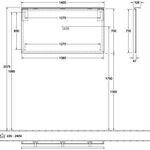 V&B Spiegel MORE TO SEE 1400x750x50/130mm