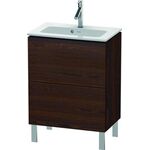 Duravit WTU Compact L-CUBE 704x620x391mm nussbaum gebürstet