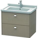 Duravit Waschtischunterbau BRIOSO Griffe chrom 563x670x469mm leinen