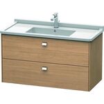 Duravit Waschtischunterbau BRIOSO Griffe chr 563x1020x469mm europ. eiche