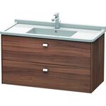 Duravit Waschtischunterbau BRIOSO Griffe chr 563x1020x469mm nussbaum natur