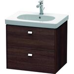 Duravit Waschtischunterbau BRIOSO Griffe chr 563x620x469mm kastanie dunkel