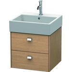 Duravit Waschtischunterbau BRIOSO Griffe chr 442x484x459mm europ. eiche