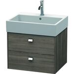 Duravit Waschtischunterbau BRIOSO Griffe chrom 442x584x459mm pine terra