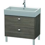 Duravit Waschtischunterbau BRIOSO Griffe chrom 570x784x459mm pine terra