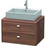 Duravit Konsolenunterschrank BRIOSO Griffe chr 442x720x550mm nussbaum natur