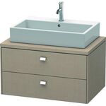 Duravit Konsolenunterschrank BRIOSO Griffe chrom 442x820x550mm leinen