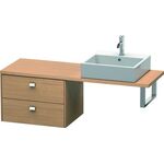 Duravit Konsolenunterschrank BRIOSO Griffe chr 442x620x480mm europ. eiche