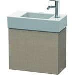 Duravit Waschtischunterbau L-CUBE 400x480x240mm, Anschlag links leinen
