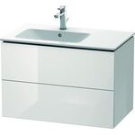 Duravit Waschtischunterbau L-CUBE 550x820x481mm Be links weiß hochglanz