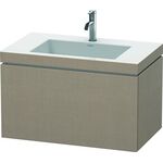 Duravit Waschtischunterbau L-CUBE m WT Vero Air 500x800x480mm 1 HL leinen