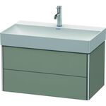 Duravit Waschtischunterbau XSQUARE 397x784x460mm steingrau seidenmatt