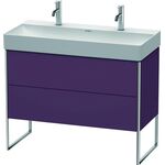 Duravit Waschtischunterbau XSQUARE 731x984x460mm aubergine seidenmatt