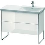 Duravit Waschtischunterbau XSQUARE Be rechts 805x1010x473mm weiß hochglanz