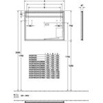 V&B Spiegel MORE TO SEE 14 370x750x47mm, 3,9 W