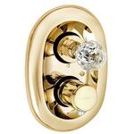 Kludi Thermostatarmatur ADLON UP m Swarovski-Elementen vergoldet