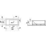Laufen Einbau-Badewanne KARTELL 1700x860mm Ecke re m LED-B. i Überlaufsp