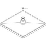 HG Kopfbrause CROMETTA E 240 1 JET Low Pressure, DN 15 chrom
