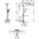 HG Showerp RAINDANCE Select S 240 1jet P m Theromostat Ecos COM pol. gold optic