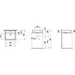 Laufen Aufsatzwaschtisch KARTELL 500x460mm Use geschli m ÜL o HL schwarz