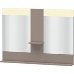 Duravit Spiegel VERO 142x1100x800mm, Beleuchtung basalt matt
