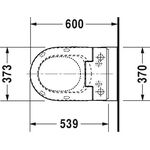 Duravit StdWC ME by Starck BACK-TO-WALL ti. 370x600mm SensoWash HG weiß