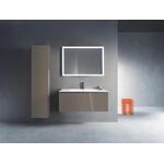 Duravit Waschtischunterbau L-CUBE 1020x481x400mm flannel grey hochglanz