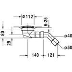 Duravit Duschwannenablauf chrom