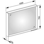 Keuco Lichtspiegel PLAN si-gb-elo Spiegelheizung 1000x700x1. A++