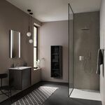 Duravit Einhebel-Brausemischer C.1 Unterputz mit Umstellventil eckig chrom