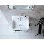 Duravit Metallkonsole DURASQUARE bodenst höhenv. +50mm f WT 235360 chr